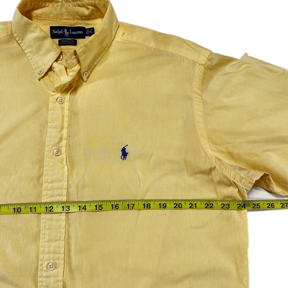 Canary * Polo Ralph Lauren YARMOUTH Long Sleeve Button Down Shirt - Sz 16 - Picture 3 of 5